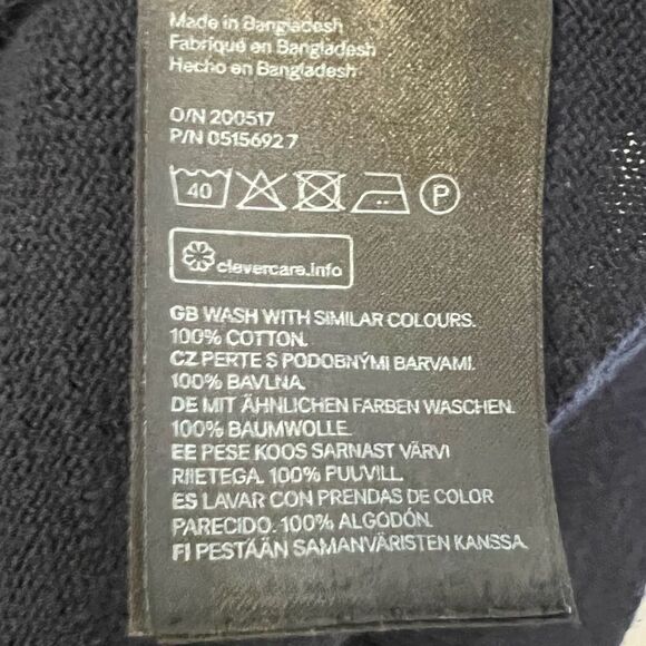 H&M Crew Neck Navy Men’s Sweater Sz Large   L.O.G.G. - Picture 10 of 10